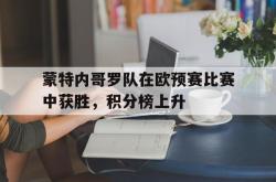 半岛体育-蒙特内哥罗队在欧预赛比赛中获胜，积分榜上升