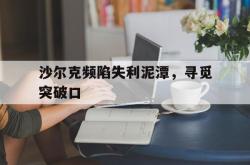 半岛体育app下载-沙尔克频陷失利泥潭，寻觅突破口